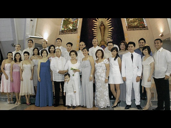 Julie Ramon Gandionco as they marked their 60th wedding anniversary with
