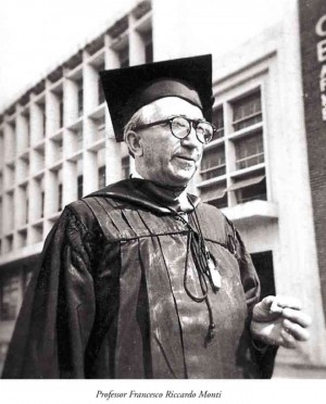 ITALIAN expatriate artist Francesco RiccardiMonti wearing an academic gown at UST, where he was professor of sculpture PHOTOS BY SHERWIN MARION VARDELEON