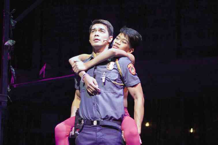 Jojo Riguerra and Jayvhot Galang in “Maxie The Musicale” JUDE BAUTISTA