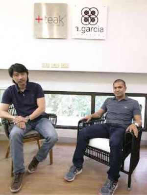 DESIGNER DEM Bitantes and Andy Garcia, marketing and product development director of A. Garcia Crafts