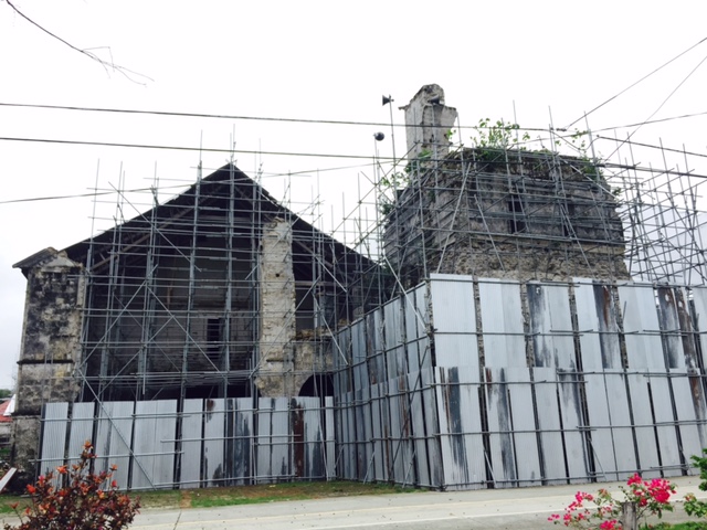 Ongoing renovations at Baclayon Church