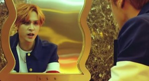 SON Dongwoon stares at his drunken but still handsome self in the lavatory mirror.