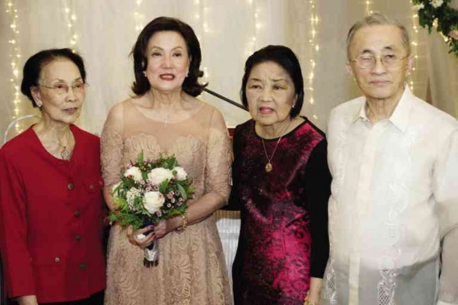THE BRIDE with Lita Jalandoni (far left) andOscar and Connie Lopez