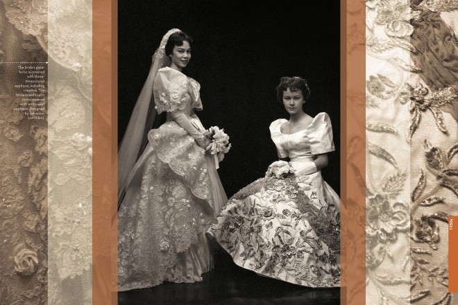 1950S bride and bridesmaid dresses by Salvacion Lim