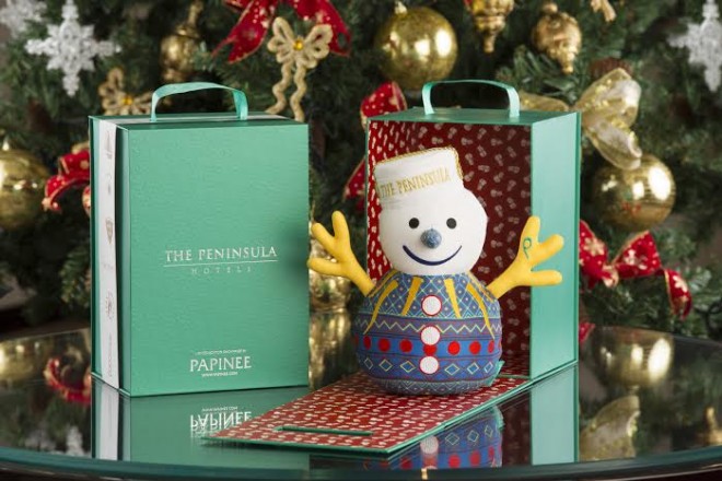 Snowpage, the Christmas mascot of the Manila Peninsula, was created and designed by Hong Kong-based luxury toy maker Papinee.