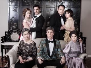 The cast of Repertory Philippines’ “The Game’s Afoot” (clockwise from top left): Mica Pineda, Hans Eckstein, Jeremy Domingo, Christine Flores, Pinky Amador, Paul Holme and Joy Virata (alternating with Jay Valencia Glorioso). Also in the cast is Natalie Everett. PHOTO FROM REPERTORY PHILIPPINES