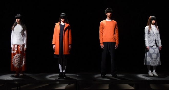 Models display creations by Japanese designer Tsukasa Mikami at the 2016 autumn/winter collection show in Tokyo on March 14, 2016, during Tokyo Fashion Week. Although women around the world have taken to menswear in droves -- sporting trousers since the 1930s when French fashion legend Coco Chanel put her equestrian clients in pants -- the sight of a man in a skirt still raises eyebrows in the West. In much of Asia, however, unisex clothing -- whether in the form of a traditional shalwar kameez, sarong or kimono -- boasts a long history, while popular theatrical traditions regularly feature gender bending performances.  / AFP / TORU YAMANAKA / TO GO WITH AFP STORY Japan fashion gender sexuality lifestyle,FOCUS BY AMMU KANNAMPILLY