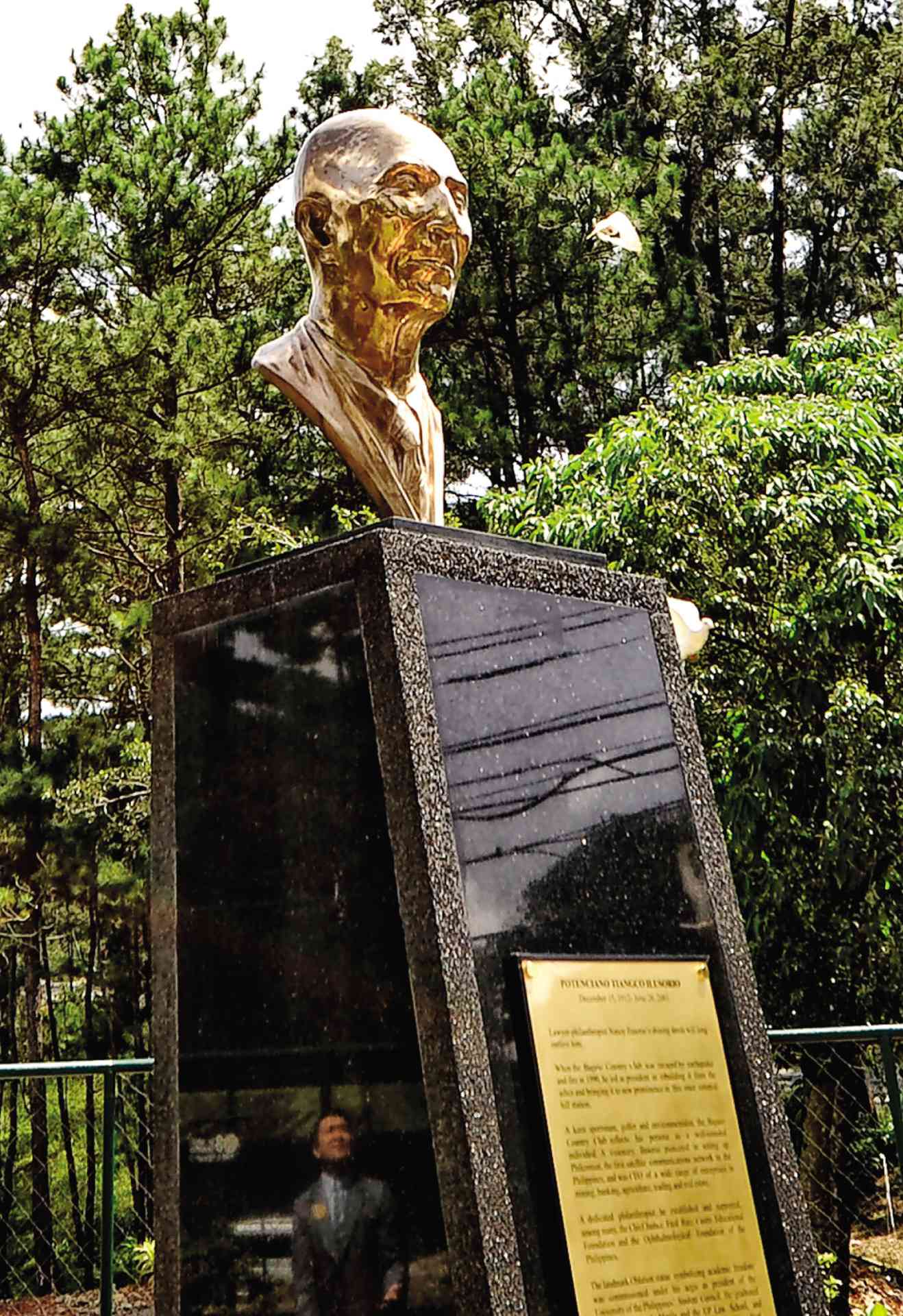 BUST at Baguio Country Club in honor of Potenciano Ilusorio, adopted son of Baguio City. FILE PHOTO