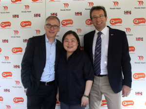 QUORN CEO Kevin Brennan, chef Florabel  Co-Yatco and Quorn R&D director Tim Finnigan 