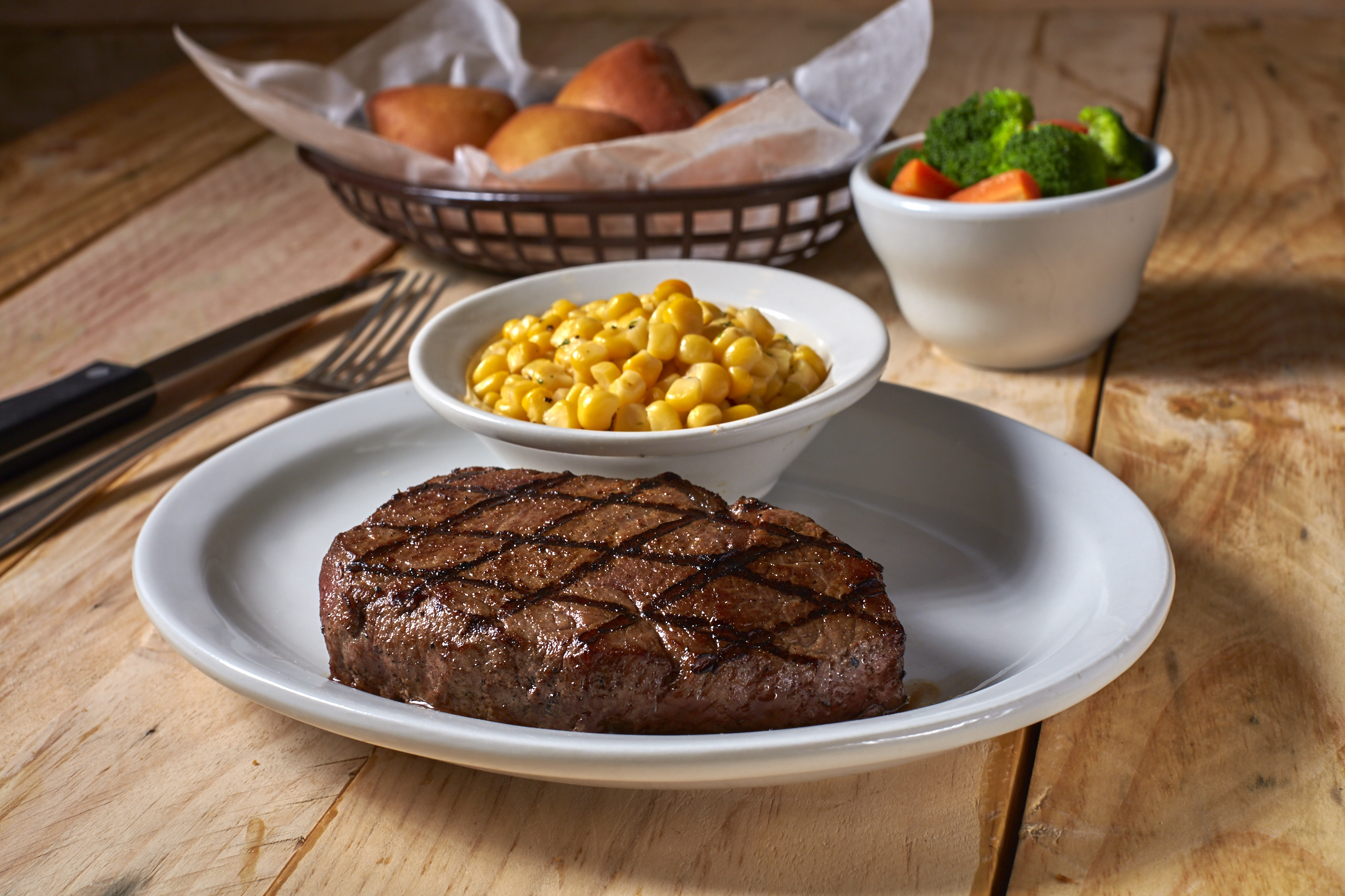 The true taste of Texas is in the restaurant’s high quality hand-cut steaks