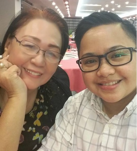AUTHOR with musician-actor Aiza Seguerra, a supporter of Duterte, in recent NCCA meeting.