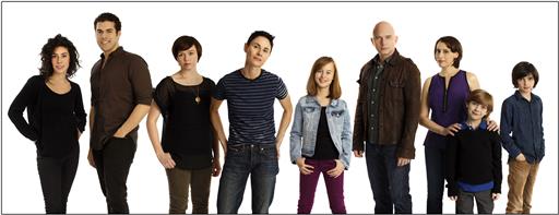 This undated photo provided by the O&M Co. shows the cast of Fun Home. Broadway stars have joined together to sing and raise money to help the survivors of the gay nightclub shooting in Orlando. The cast and creative team from “Fun Home” will assemble for a one-night benefit concert version of the Tony Award-winning show on July 24, 2016 in Orlando for survivors and victims’ family. AP