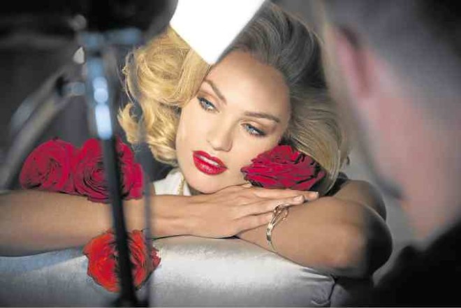 MarilynMonroe Lipstick Collection Shoot with Candice Swanepoel