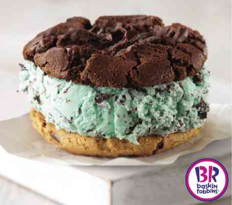 Baskin-Robbins’ ice cream sandwich