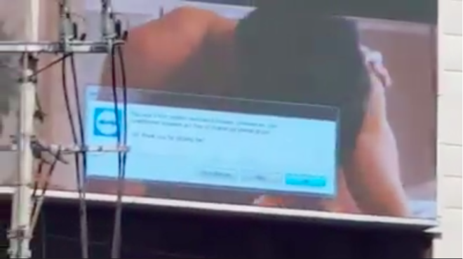 Porn airs in public through digital billboard in Manila