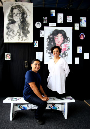 Nonie and Shamaine Buencamino launch the Julia Buencamino Project, highlighted by the Julia Bench, a safe zone for teenagers to find company among peers. ALL PHOTOS BY KIMBERLY DELA CRUZ