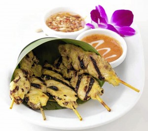 Chicken Satay with sauces