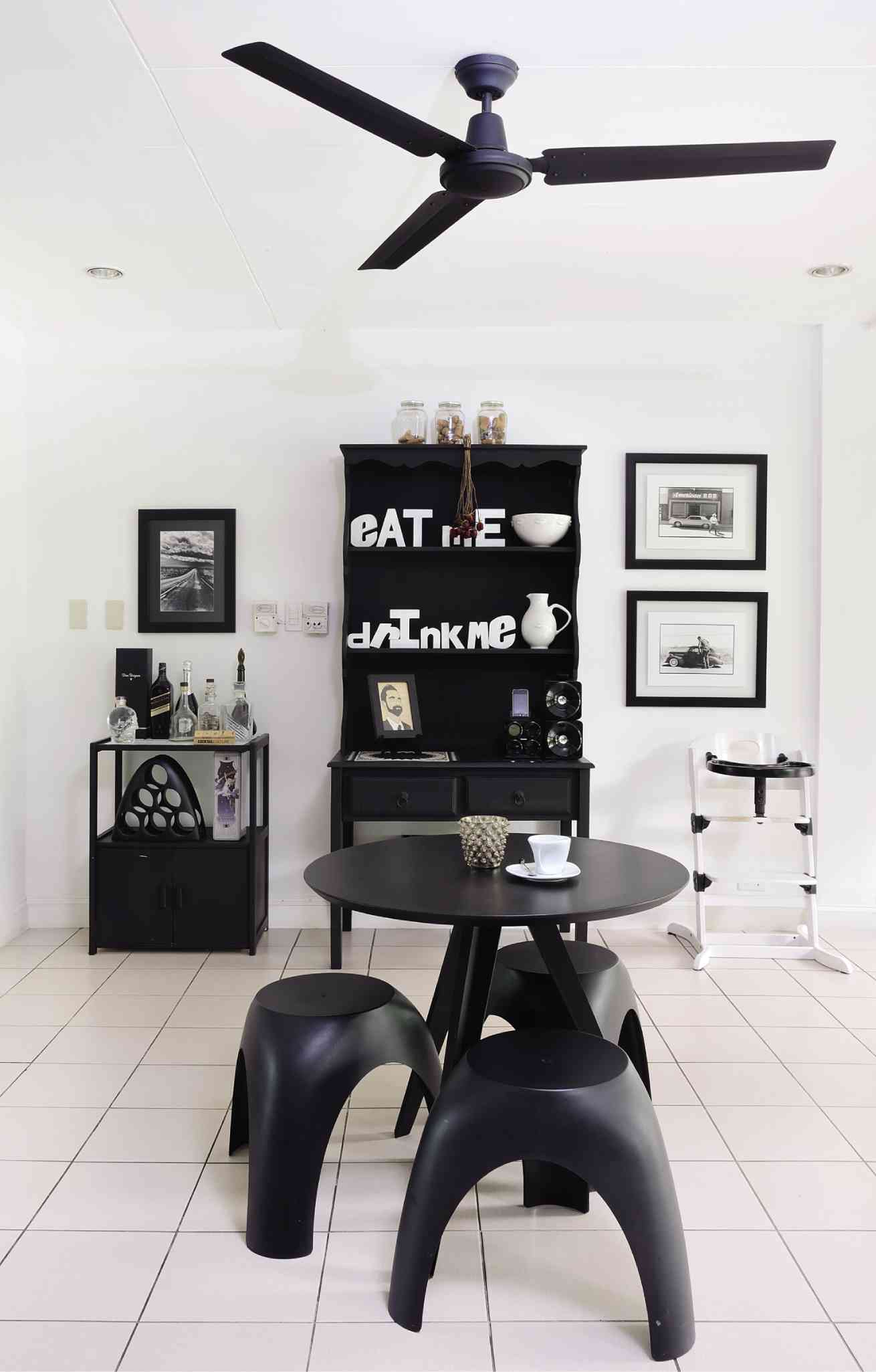 Artist couple creates a black-and-white home–inspired by Coco Chanel's  romance