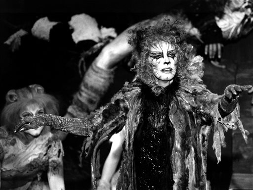 In this June 5, 1983 file photo, actress-singer Betty Buckley performs in the role of Grizabella in the Broadway musical "Cats" at the 37th Annual Tony Awards ceremony at New York's Uris Theatre. Buckley won the Tony Award for her featured role in “Cats,” introducing Andrew Lloyd Weber's classic “Memory” to Broadway audiences. Some 30 years later, Buckley is defying categorization again, with her just-released 16th album, “Ghostlight,” produced by T-Bone Burnett. AP