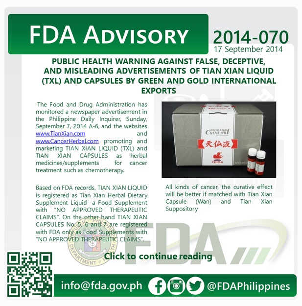 FDA Advisory'