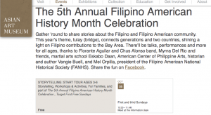 Filipino American Heritage Month Celebration