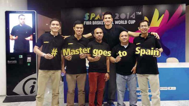 PINGRIS with the five winners of the Master Facial Care for Men contest who each won an all-expense paid trip to Spain. PHOTO COURTESY OF MASTER FACIAL CARE
