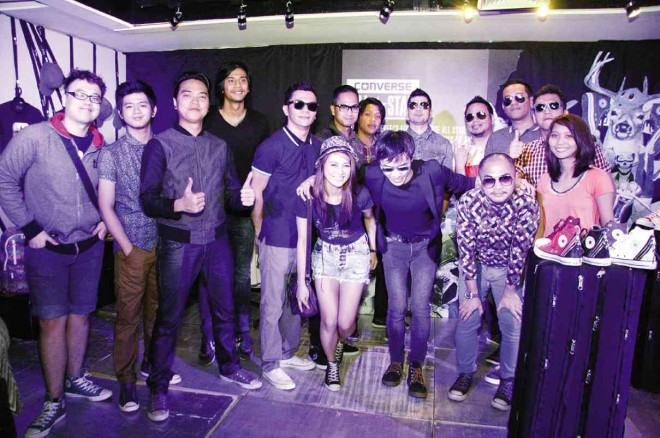 BAND members of Callalily, 6cyclemind and Grace Note; below, Disclosure at World Trade Center