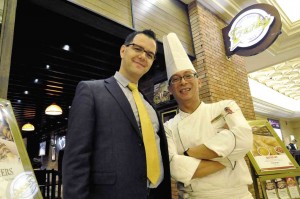 RESORTS World Manila food and beverage manager Polat Pamuk and chef Benedicto Bernardo