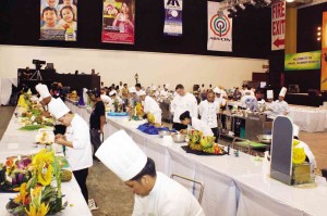 CHEFS competing at last year’s The National Food Showdown