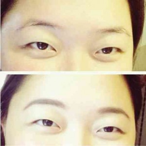 BEFORE and after: Bengzon’s eyebrow tutorial without makeup and after