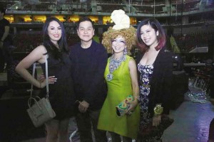 BENCH king Ben Chan with Dominique Cojuangco, Sea Princess and Audrey Prieto