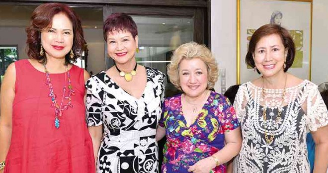 NINI Licaros, Princess Monjera Disini, Cecile Limjoco and Betsy Tenchavez