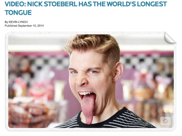 world's longest tongue
