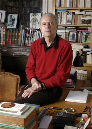 In this undated photo provided by publisher Gallimard, French novelist Patrick Modiano poses for a photograph. Patrick Modiano of France has won the 2014 Nobel Prize for Literature. AP