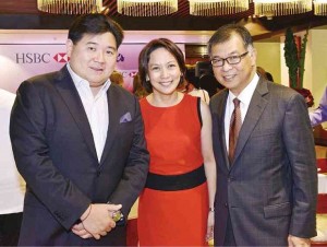 RUSTAN Commercial Corp. executive vice president and SSI president Anton Huang,MasterCard VP marketing andmember relations Ailea Zialcita, MasterCard country head Poch Villa-Real