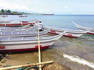NEW fiberglass boats donated by Bench to the fishermen affected Supertyphoon “Yolanda”