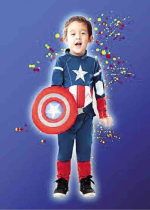 PLAY the superhero with this Captain America costume.