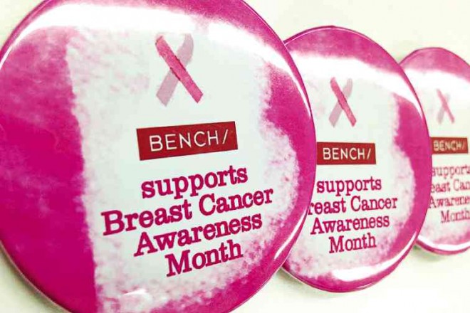 BENCH supports Breast Cancer Awareness Month pins