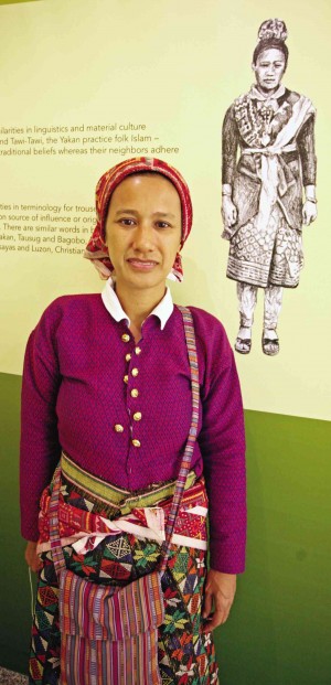 YAKAN weaver Evalinda Otong Hamja was taught by her grandmother when she was 9 to create a headscarf called seputangan with intricate geometric designs. KIMBERLY DELA CRUZ
