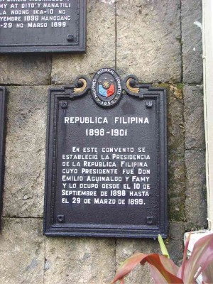 HISTORICAL marker at Malolos Cathedral