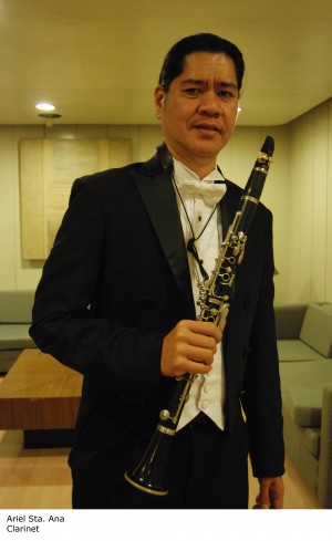 Clarinetist Ariel Sta. Ana. CONTRIBUTED IMAGE/Cultural Center of the Philippines