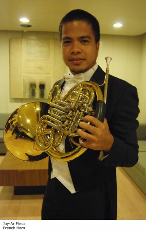 French Horn player Jay-ar Mesa. CONTRIBUTED IMAGE/Cultural Center of the Philippines