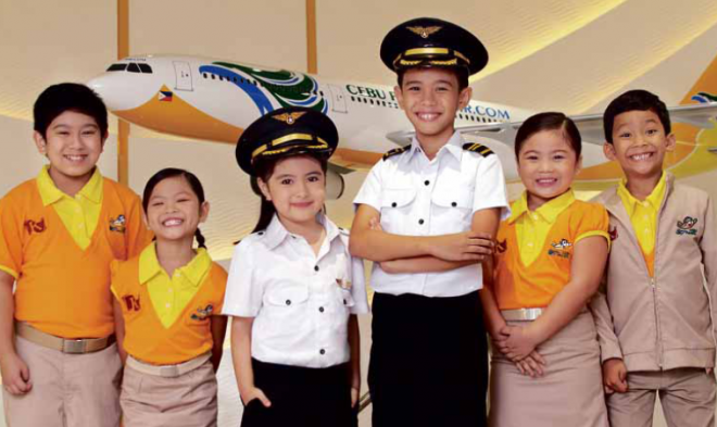 ROLE PLAYING Kids get an early start in their career as pilots and flight attendants of Cebu Pacific (above and below). It’s a fun way to learn about career choices and the value of working hard. CONTRIBUTED PHOTOS