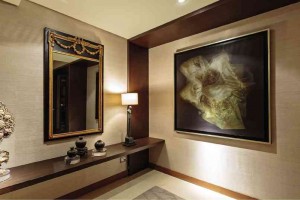 JAIME Zobel de Ayala’s artwork is framed by the architrave. It complements the French trumeau.