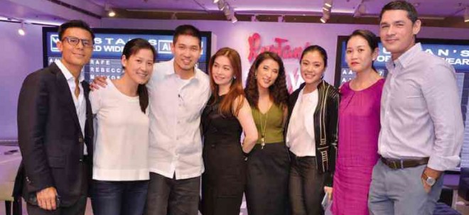 RUSTAN’S Commercial Corporation president Donnie Tantoco, Kathy and Anton Huang,Monique Toda, Crickette Tantoco, Rustan’s marketing and communications head Dina Tantoco, Catherine Huang, Paolo Lobregat