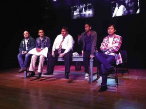 Post-show talkback with the actors and director ofMartin McDonagh’s “The Pillowman”— Robie Zialcita, Niccolo Manahan, Richard Cunanan, director Ed Lacson Jr. and Audie Gemora
