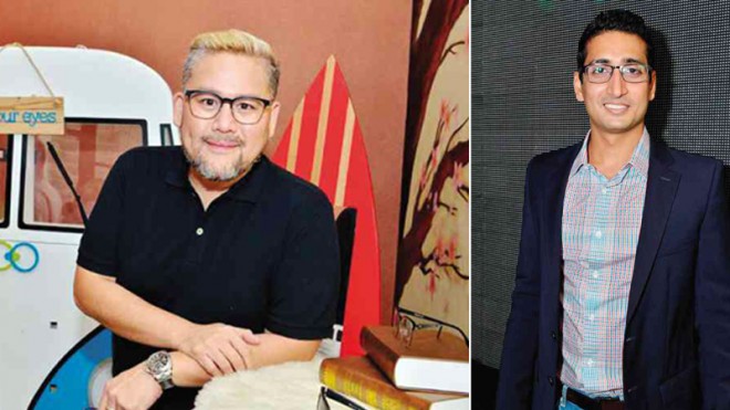 RAJO Laurel; at right, Four Eyes cofounder and CEO Pavan Challa
