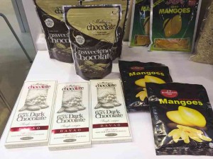 DAVAO’S Malagos chocolates and Cebu’s driedmangoes
