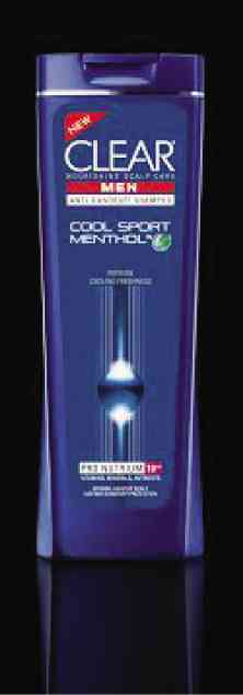 FROM TOP: Phytolaque Design and Clear Men Cool Sport Menthol shampoo
