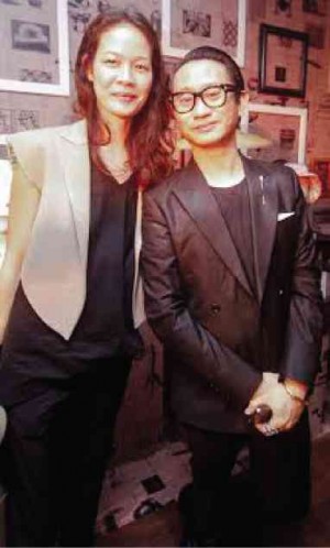 MODEL and photographer Jo Ann Bitagcol (left) with Bench lead stylist Noel Manapat